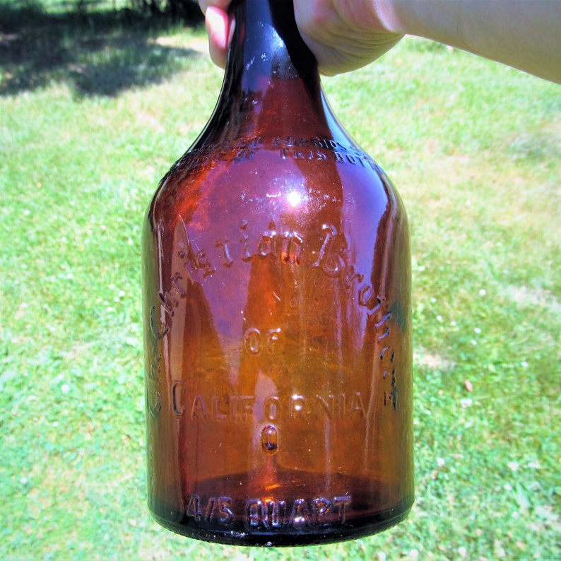 Christian Brothers of California liquor bottle. 4/5 quart