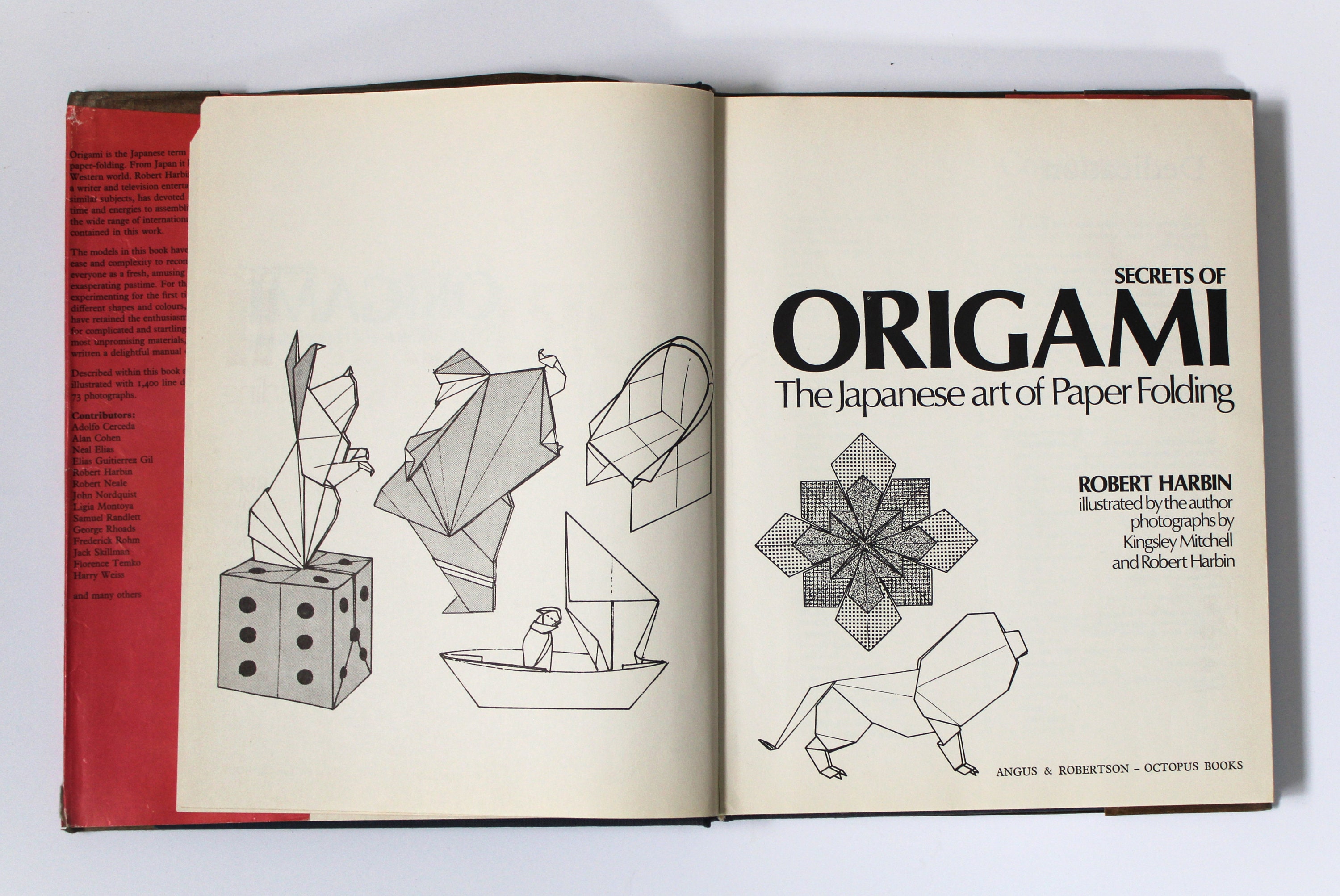 SECRETS OF ORIGAMI the Japanese Art of Paper Folding by Robert Harbin  hardcover, 1971 Octopus Books 