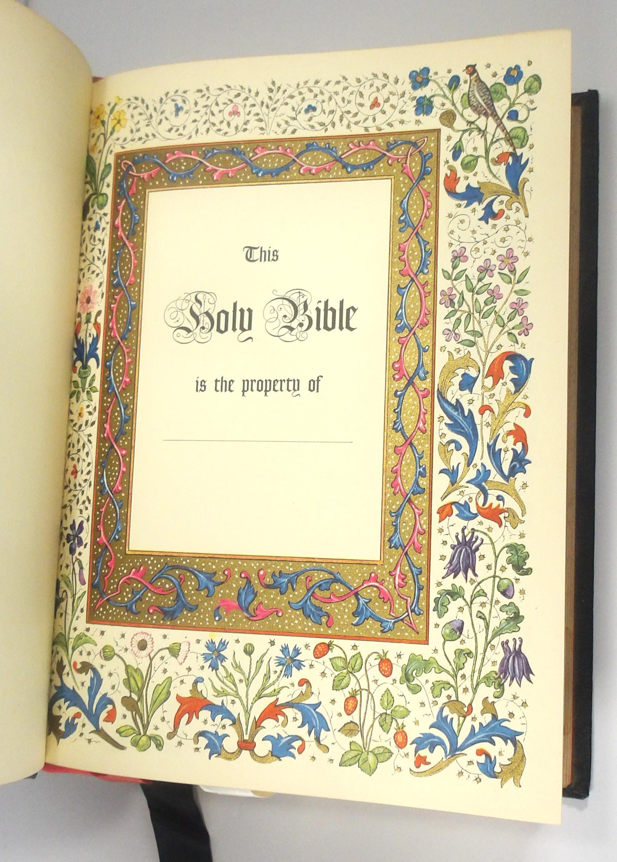 The HOLY BIBLE Authorized King James Version REMBRANDT Edition 1950's ...
