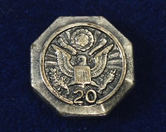 20 Year Federal Government Employee Service Pin L.I.G.I. Vintage