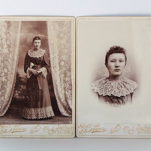 Victorian Era CDV Photographs of Beautiful Wealthy Asian Woman - Michigan's Copper Country