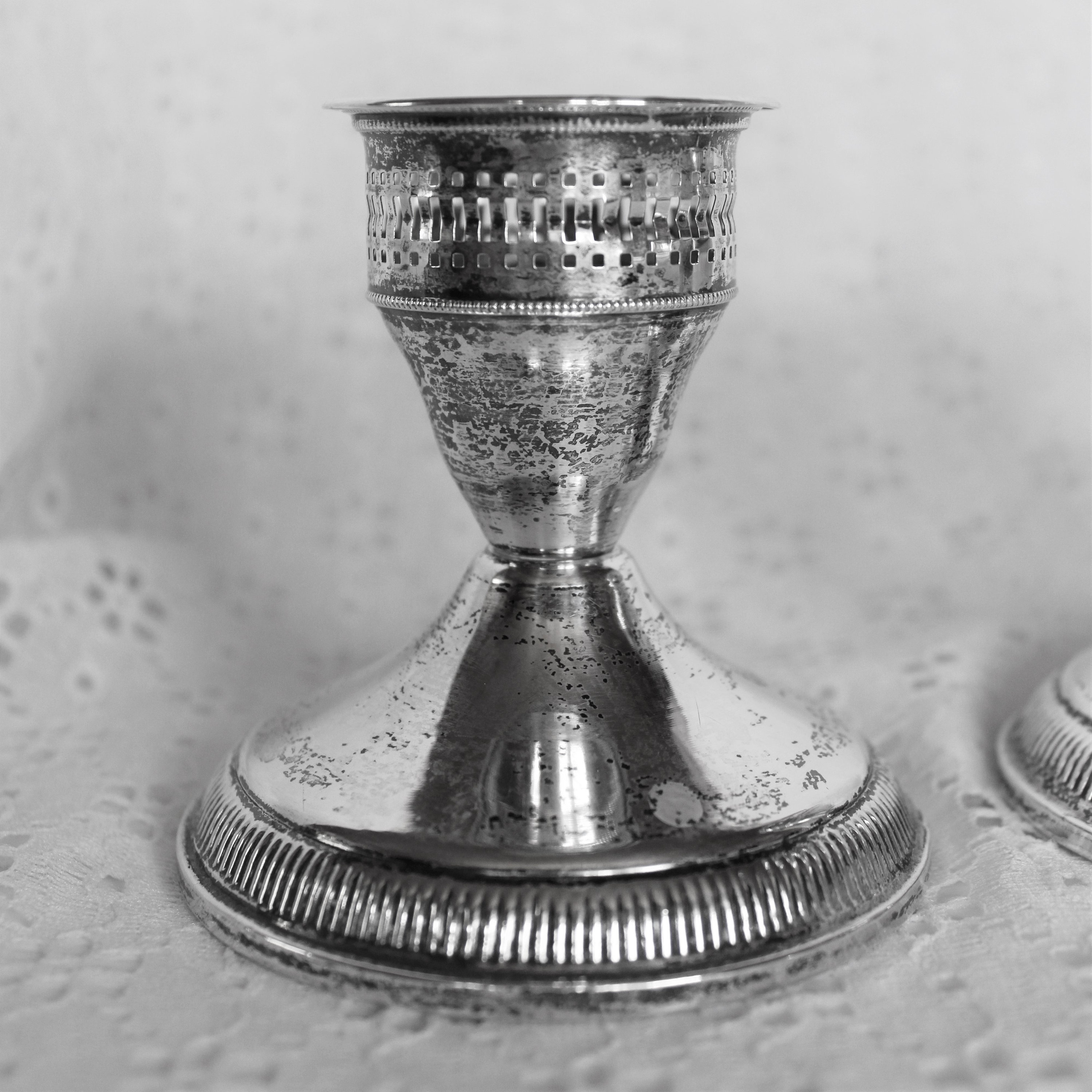 Duchin sterling silver store candle holders