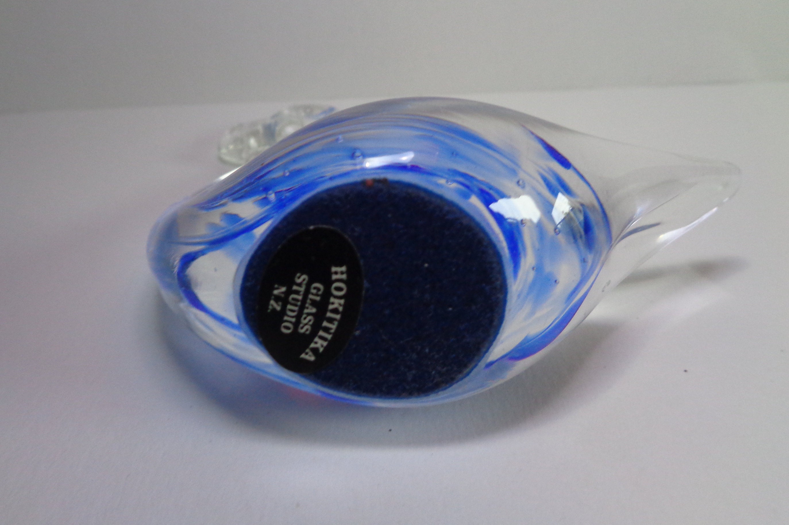 Vintage HOKITIKA GLASS STUDIO New Zealand Glass Swan Etsy Australia