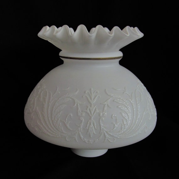 ORIGINAL ART DECO LAMPE LAMPENSCHIRM ERSATZGLAS um 1940 1von4