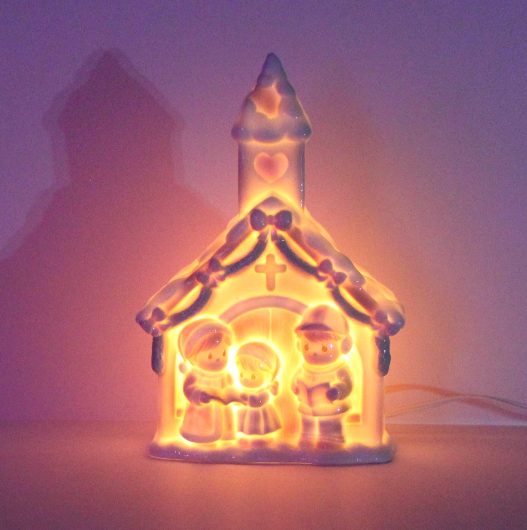 置物 90s  Precious Moments Light fixture Vintage Precious Moments Night Light - Etsy