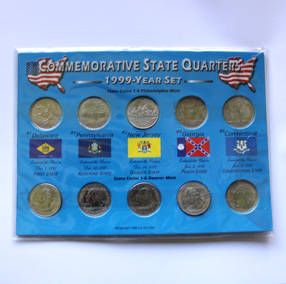 1999年記念州クォーター硬貨セット - Etsy 日本
