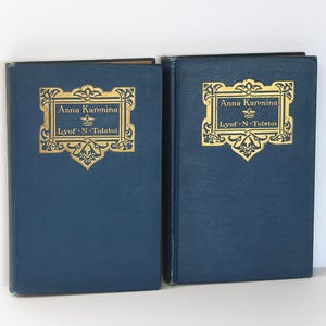 1899 Anna Karenina Vol.s I & 2 Tolstoi /crowell Publishers - Etsy