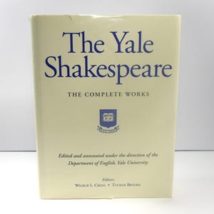 THE YALE SHAKESPEARE The Complete Works 1993 Barnes & Noble 1st Edition 1st Printing Hardcover