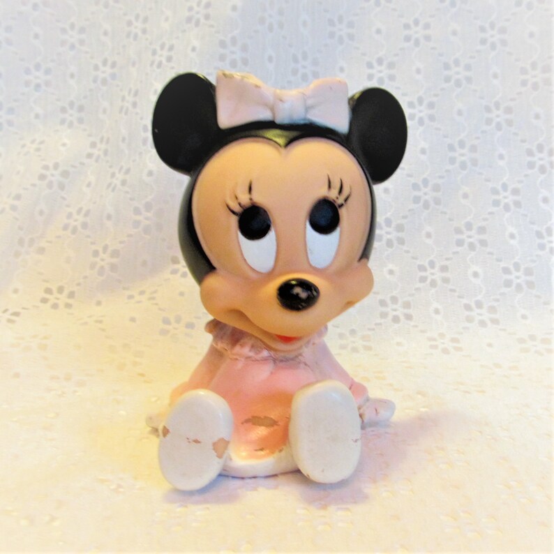 Vintage 1984 Disney Bebes Minnie Mouse Danara Vestido Rosa De Etsy