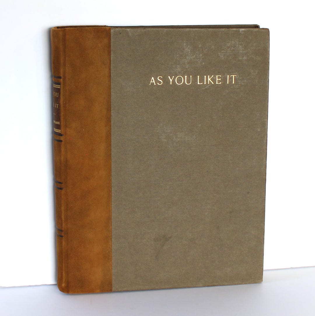 As You Like It by William Shakespeare (hardcover W/suede, 1903
