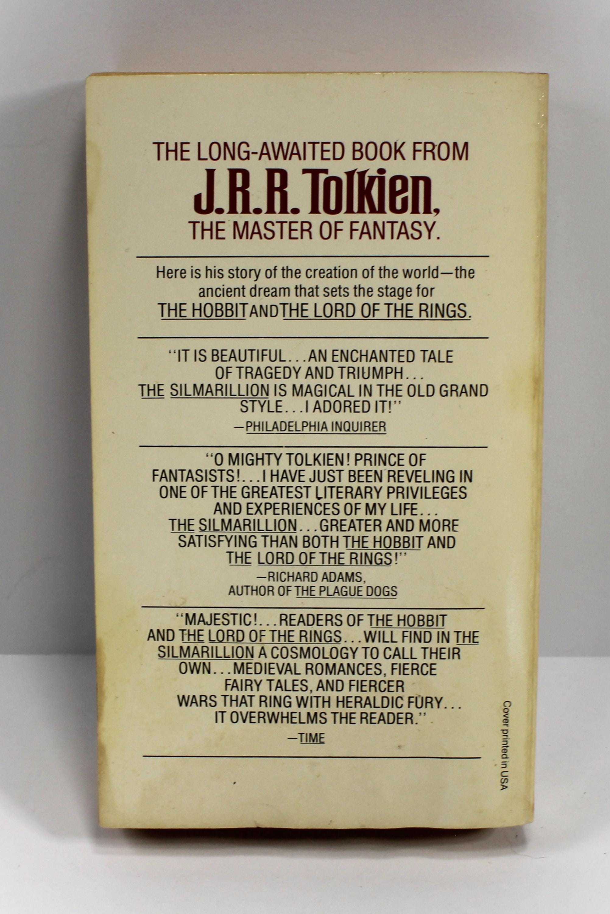 THE SILMARILLION by J.R.R. Tolkien (paperback, 1979) 1st Ballantine ...