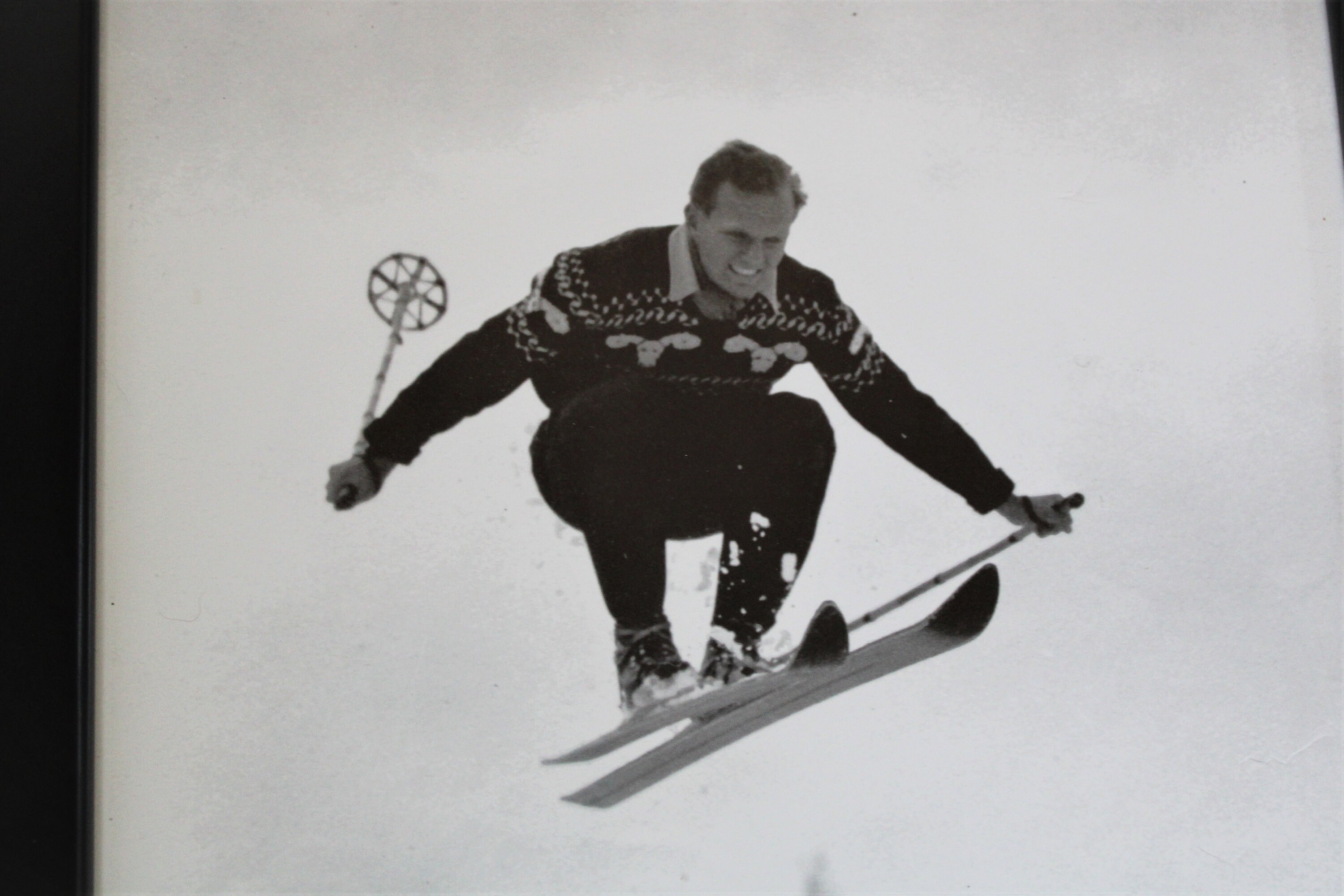 Vintage Warren Miller Autographed IN ACTION Skiing Photograph Etsy