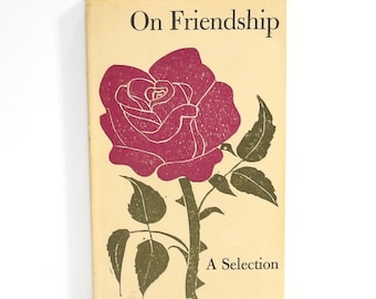 SOBRE LA AMISTAD: Una selección (Tapa dura, 1966) Peter Pauper Press