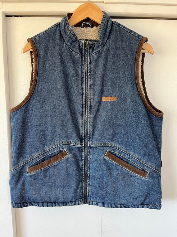 vintage wrangler sherpa vest - Gem