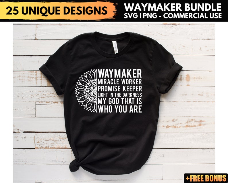 White Waymaker Rainbow Svg Bundle Shirt Png Files