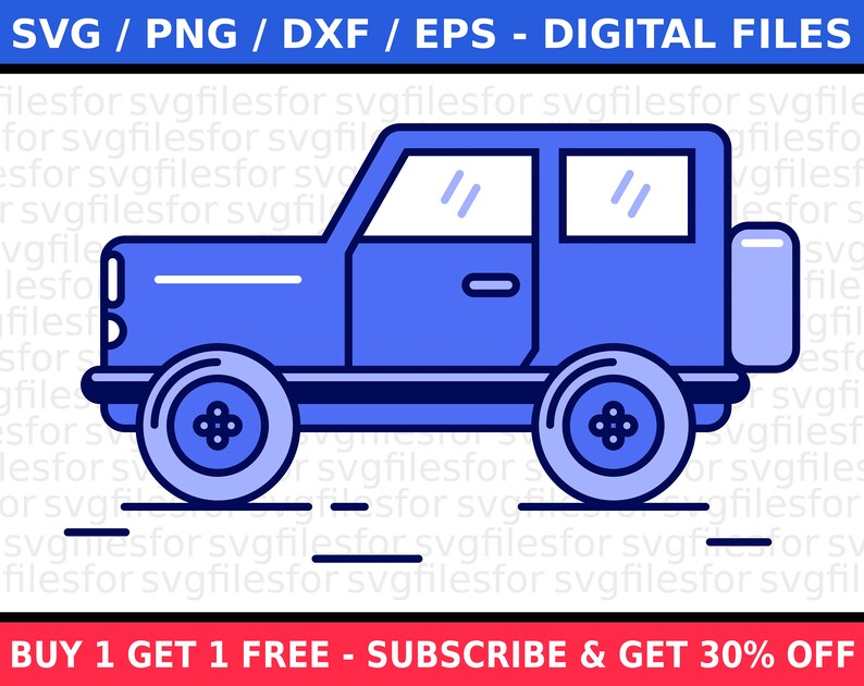 Download Jeep Svg Silhouette Cut Files Car Png Dxf Eps Etsy