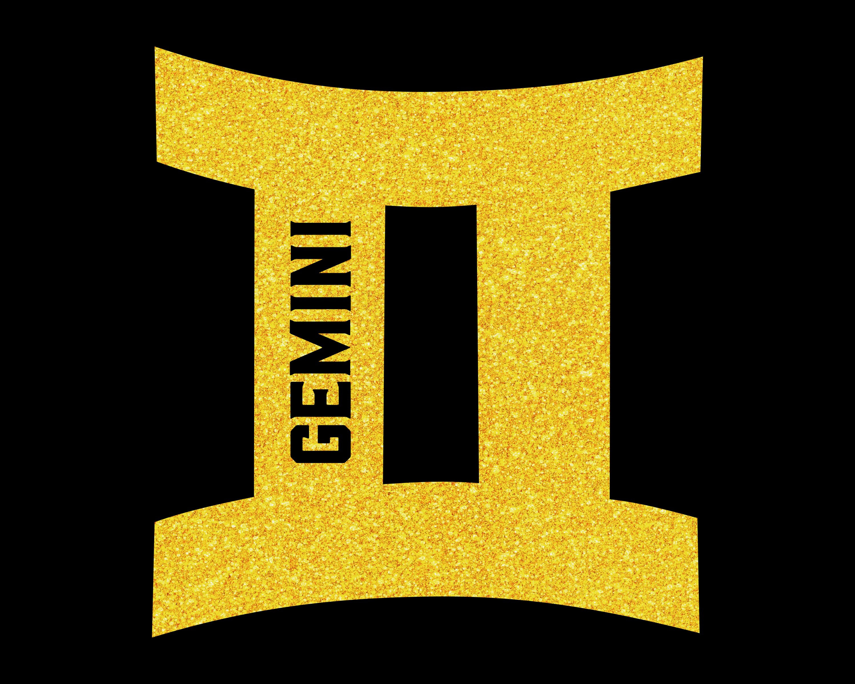 Gemini Sign Svg Golden Png Sublimation Files For Cricut Etsy