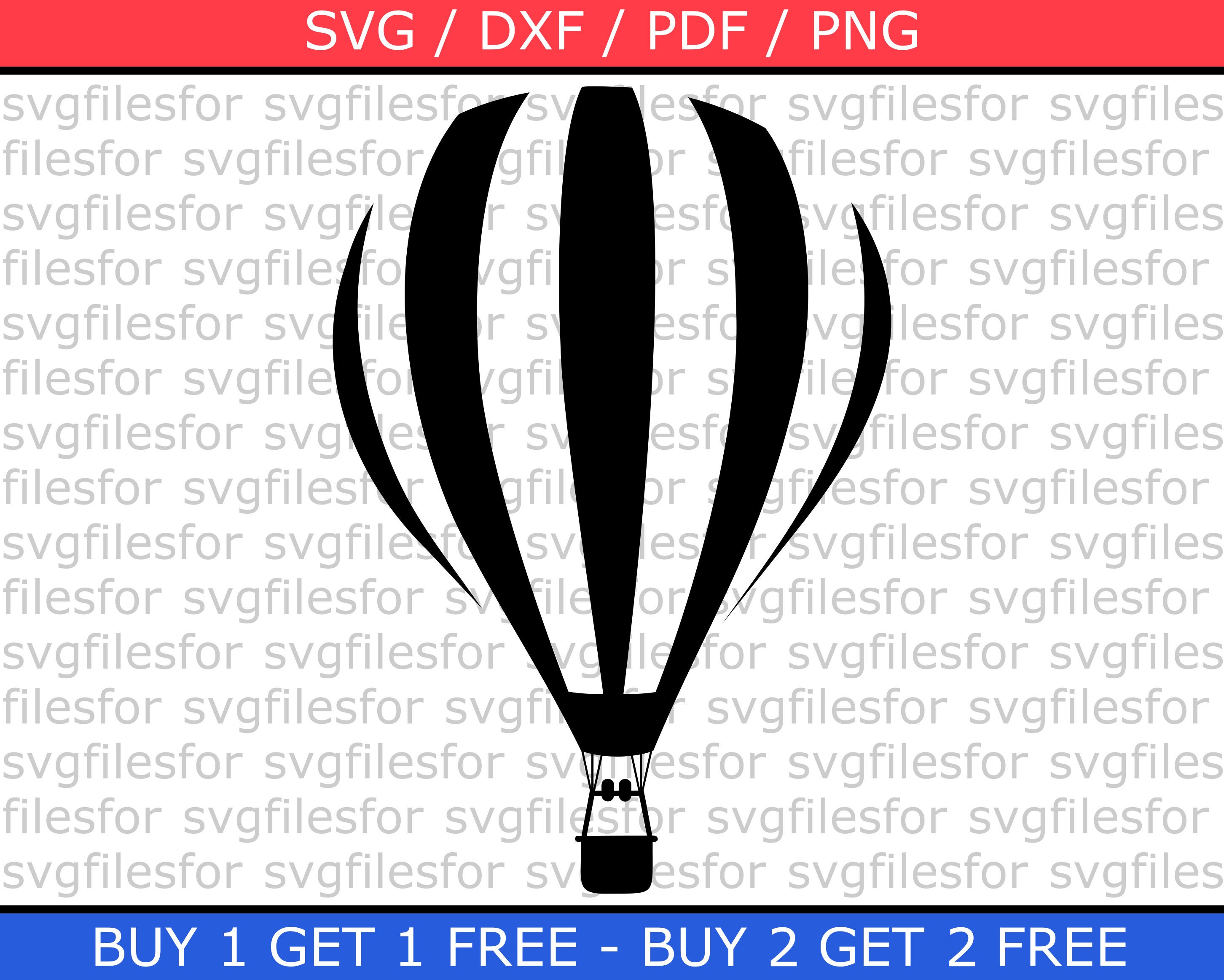 Download Hot Air Balloon Clipart SVG files for Cricut Decal Dxd Pdf ...