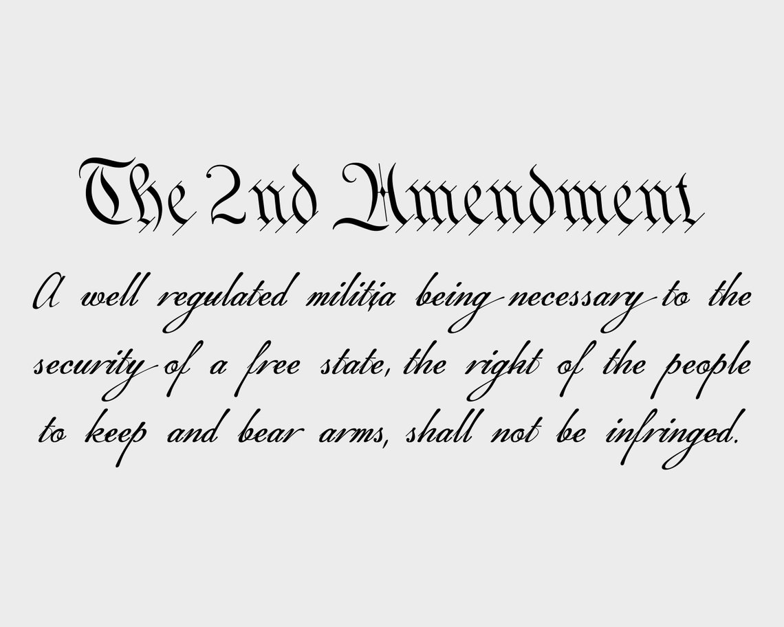 The 2nd Second Amendment Svg Files for Cricut United States - Etsy