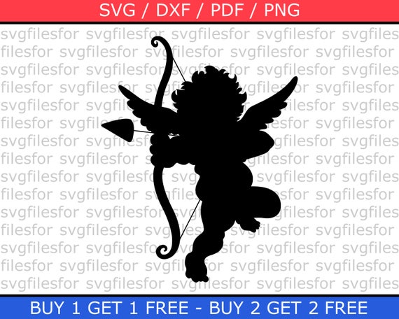 Angel Svg File Cupid Designs Amore Stickers Clipart Cut Files Etsy