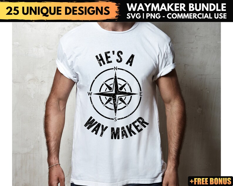 White Waymaker Rainbow Svg Bundle Shirt Png Files