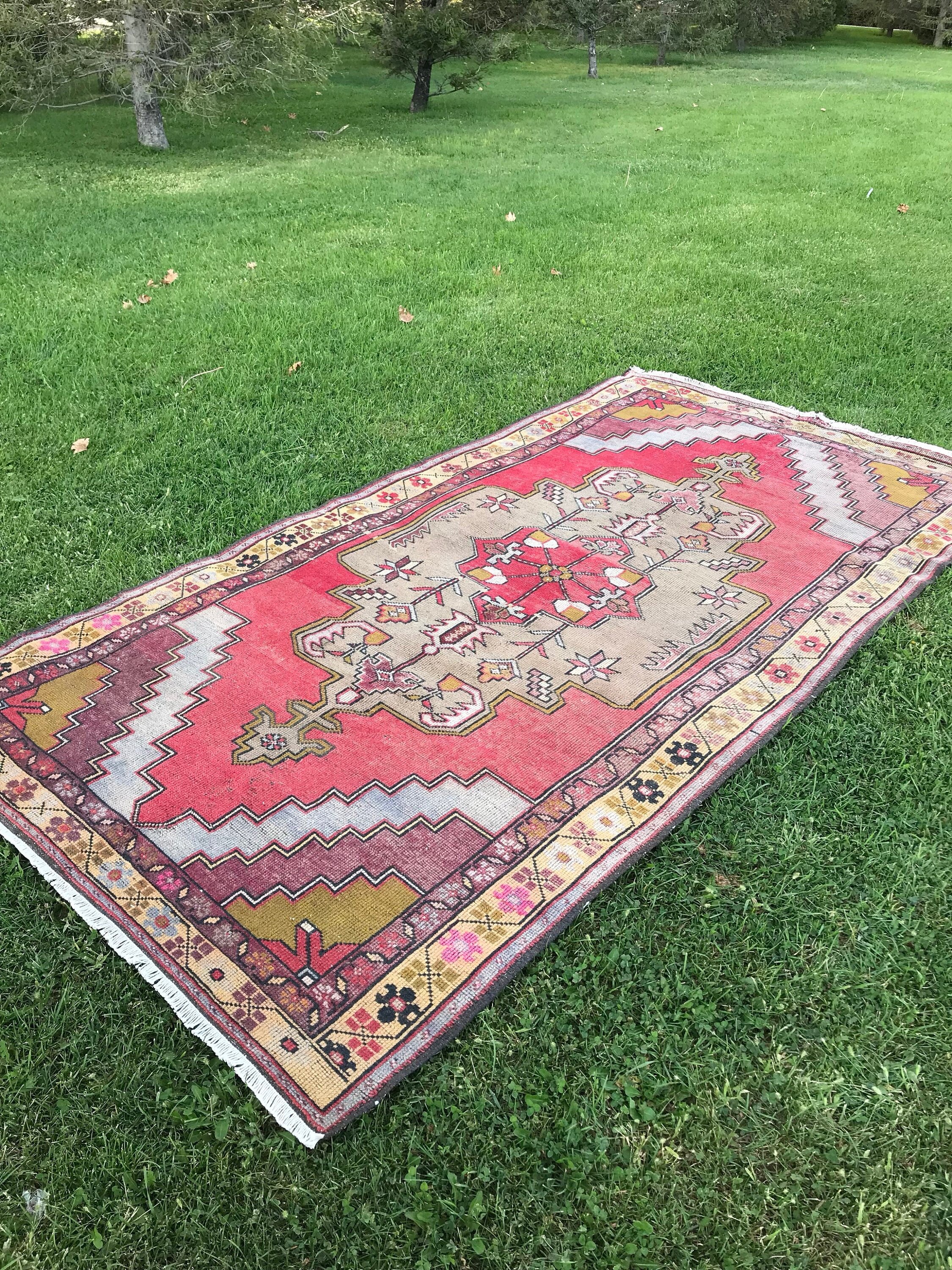 5x9 Area Rug Turkish Rug Vintage Rug Nursery Rug Turkish Etsy