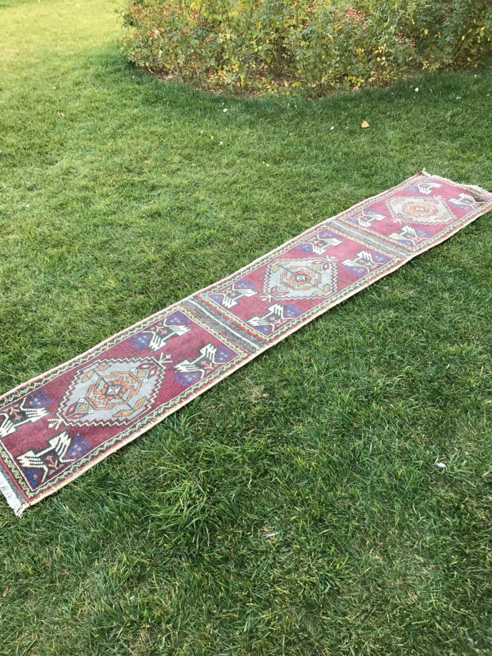 20 inc x10 Ft Runner Rug Vintage Hallway carpet Vintage Etsy