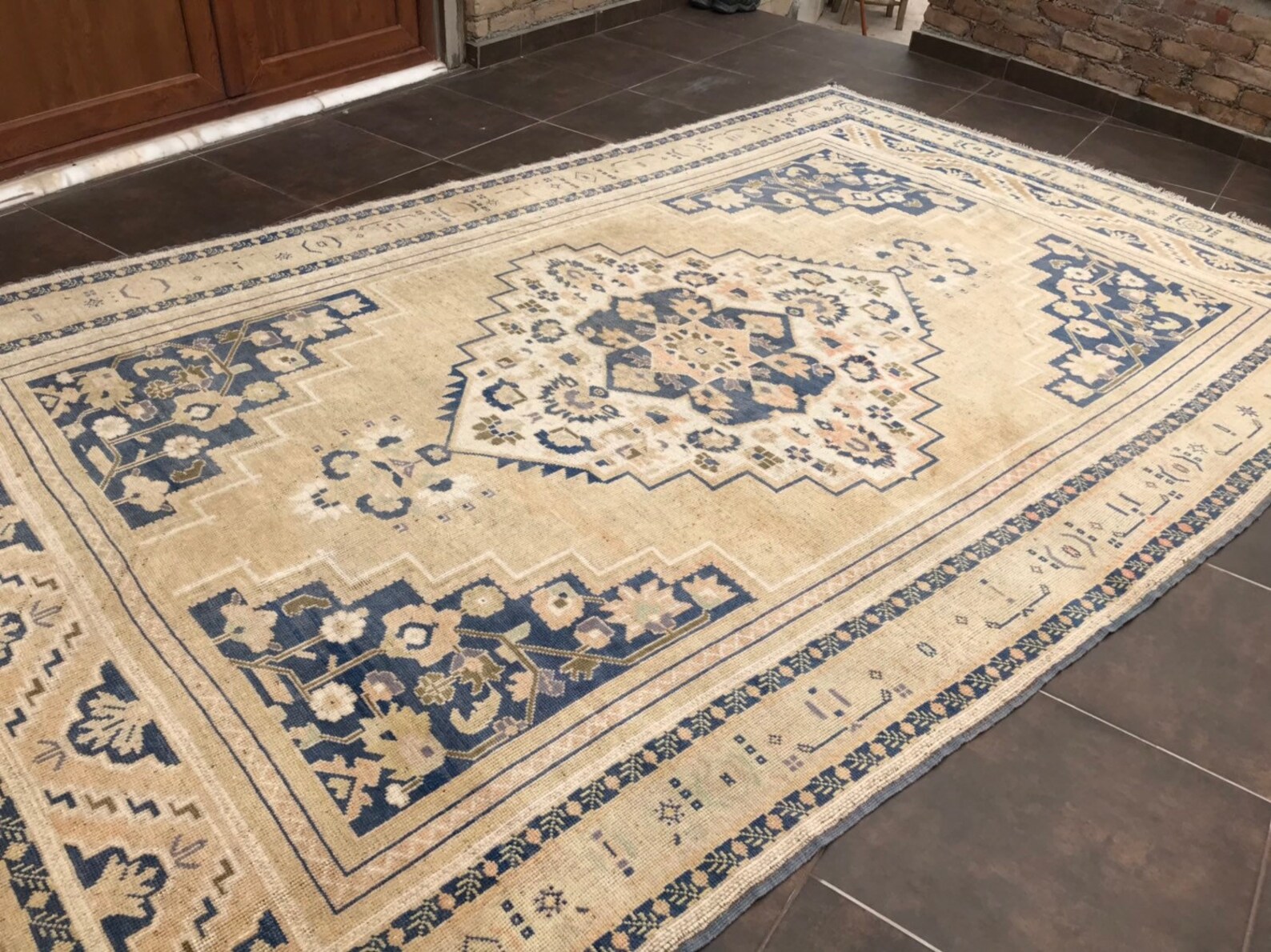 6x11 Turkish Rug Village Rug Large Area Rug Oushak Area Etsy