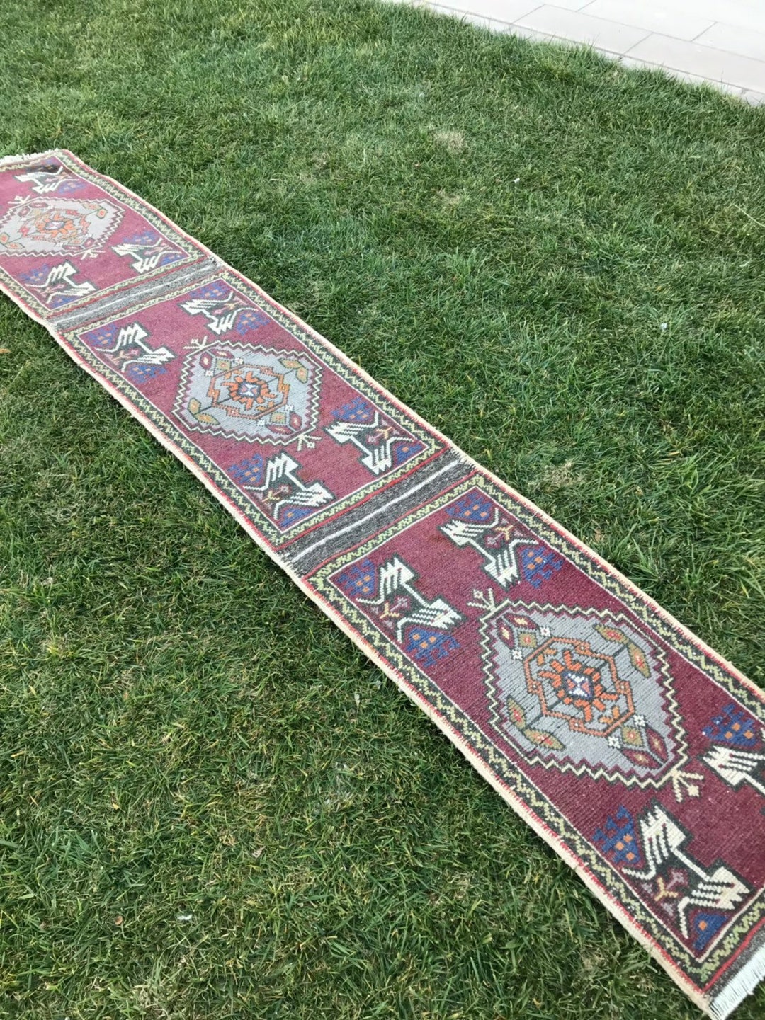 20 Inc X10 Ft Runner Rug Vintage Hallway Carpet Vintage Etsy