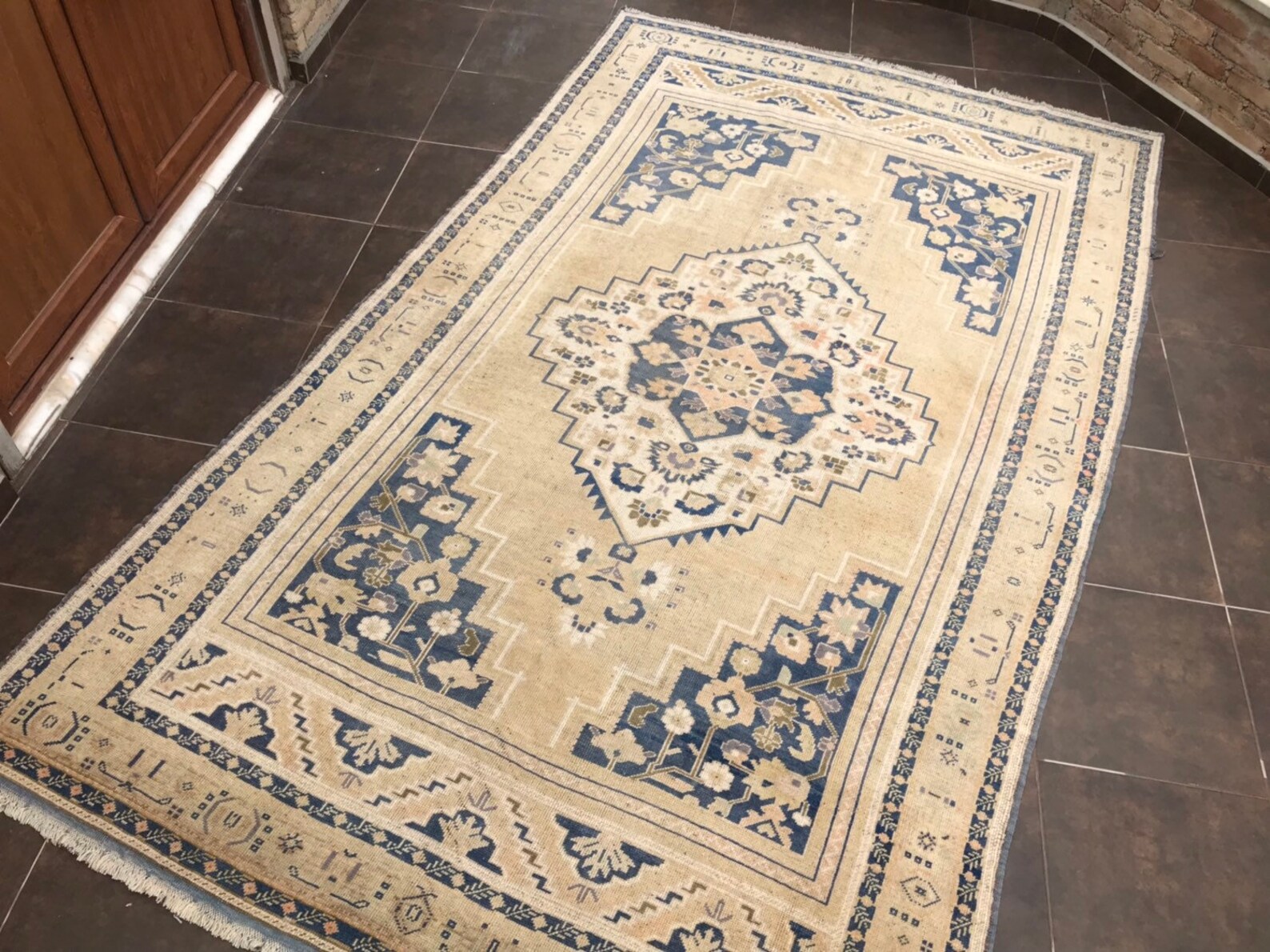 6x11 Turkish Rug Village Rug Large Area Rug Oushak Area Etsy