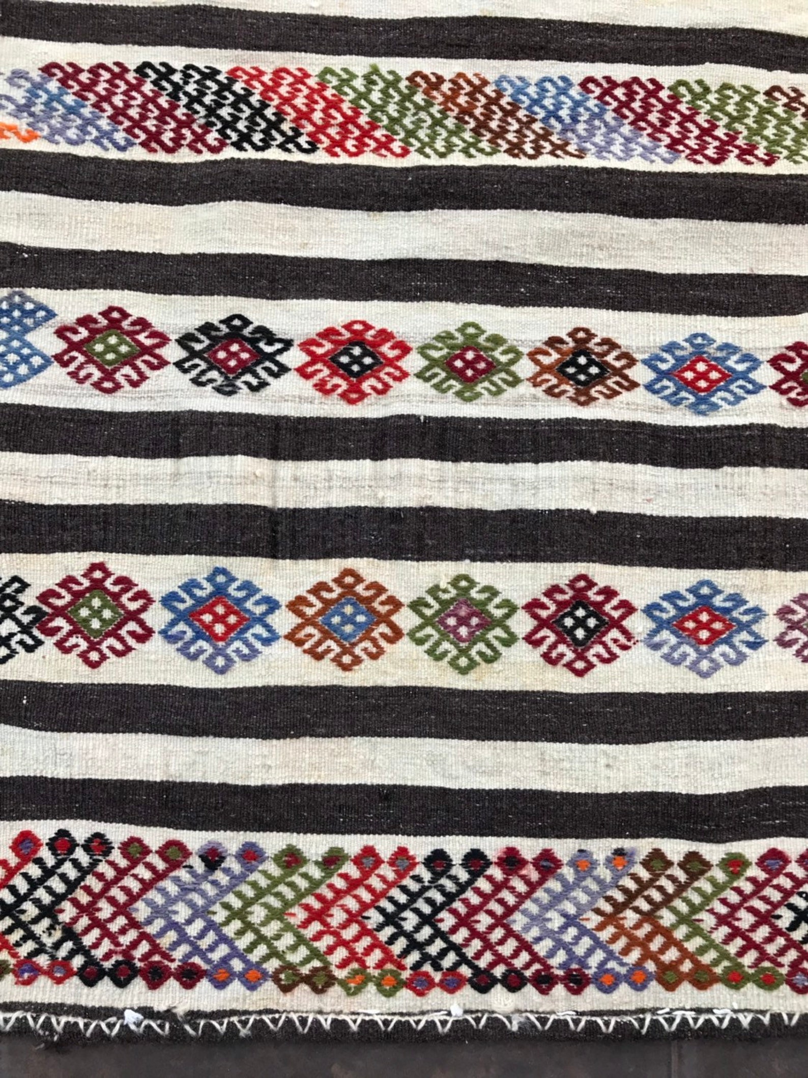 2x7 ft runner Black White Rug Runner Rug Kilim Runner Etsy