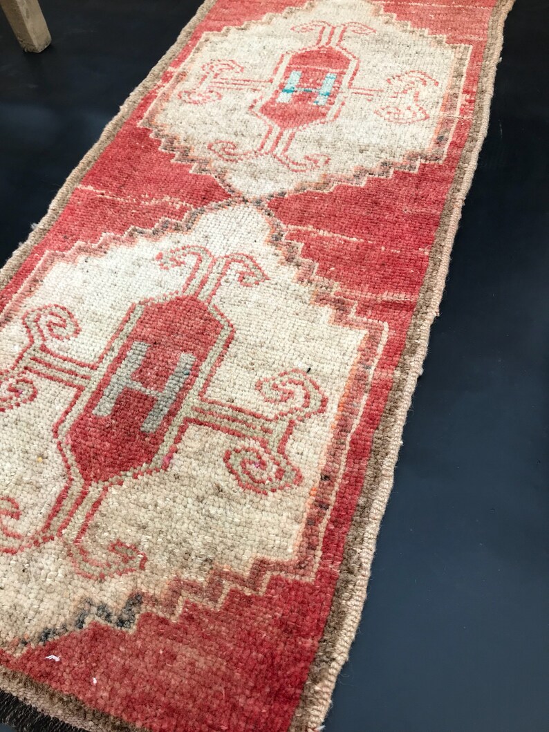 Runner Rug Small Vintage Rug Doormat Vintage Small Rug Etsy