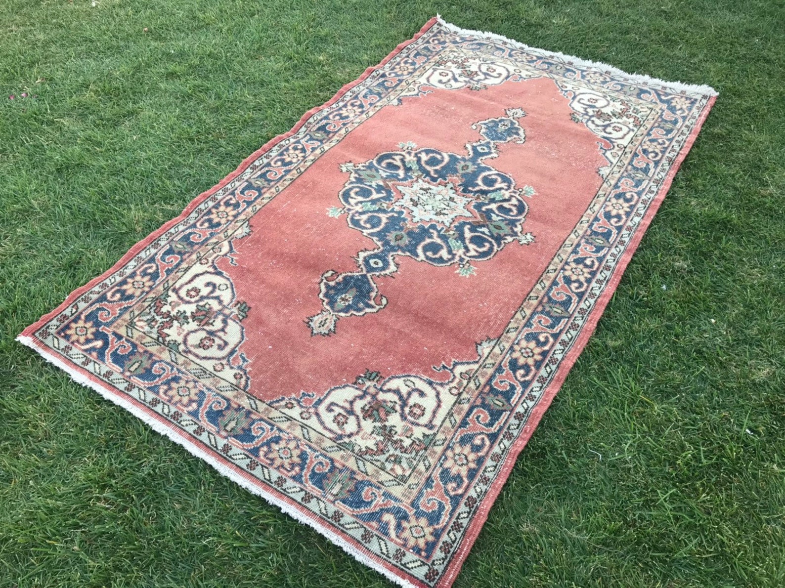 Turkish Rug Area Carpet Area Rug Pink Rug Hand Knotted Etsy