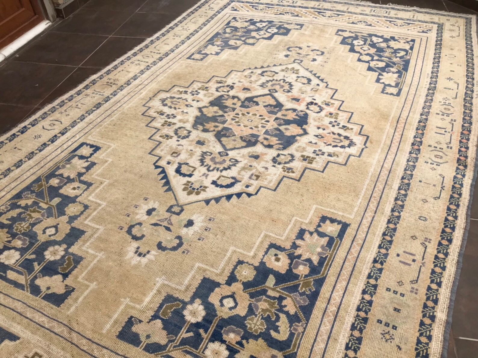 6x11 Turkish Rug Village Rug Large Area Rug Oushak Area Etsy