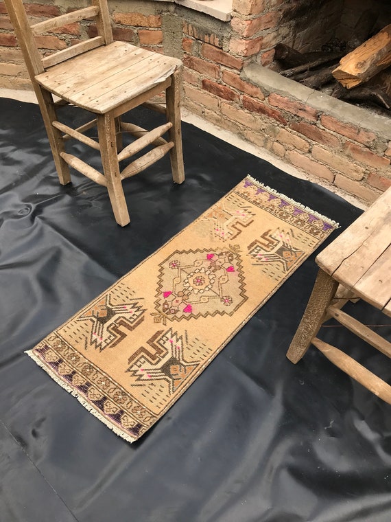Small Doormat Vintage Small Carpet Turkish Small rug Etsy