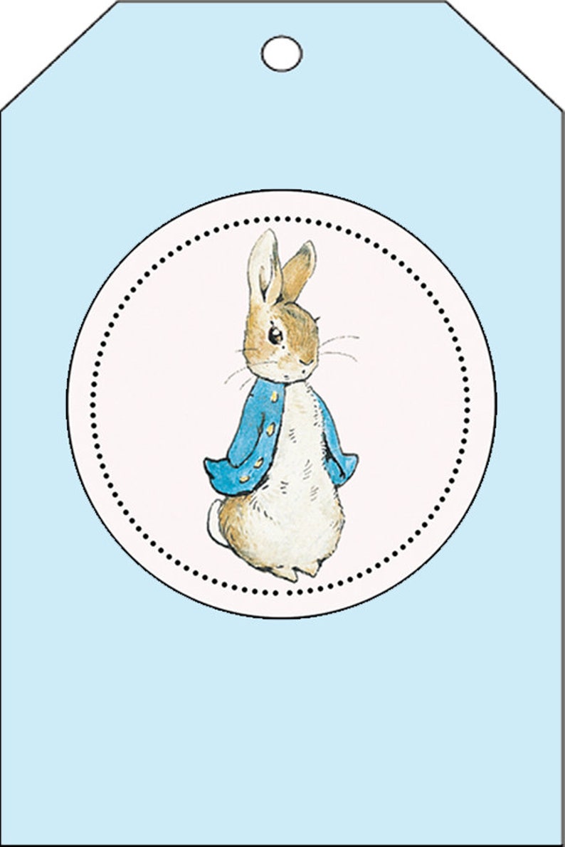 Peter Rabbit Gift Tags. INSTANT DOWNLOAD. PDF 8.5X11 digital | Etsy