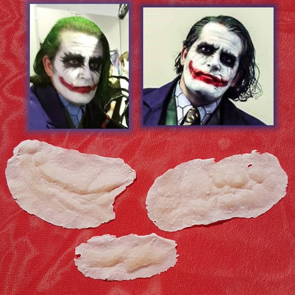 Joker Scars Prosthetic Appliances Batman Dark Knight Heath Ledger