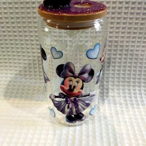 Glass with straw, perfect for bubble tea, coffee, matcha various drinks, gift idea,