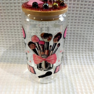 Glass with straw, perfect for bubble tea, coffee, matcha various drinks, gift idea,