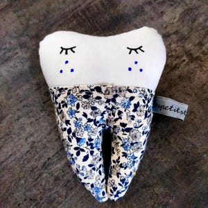 Baby tooth pouch, little mouse, French made, personalization