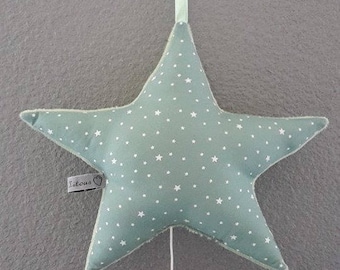 Mobile musical baby room decoration shape starry Mint stars