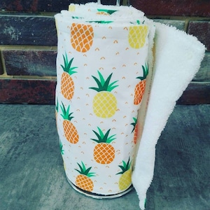 Papierhandtücher waschbar, Baumwolle und Schwamm, Null-Abfall und Boden Ananas, ideale Geschenkidee, Handarbeit