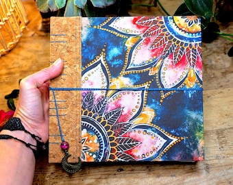 Handmade Watercolour Mandala Sketchbook: Cotton Rag Paper, Lay-Flat Binding
