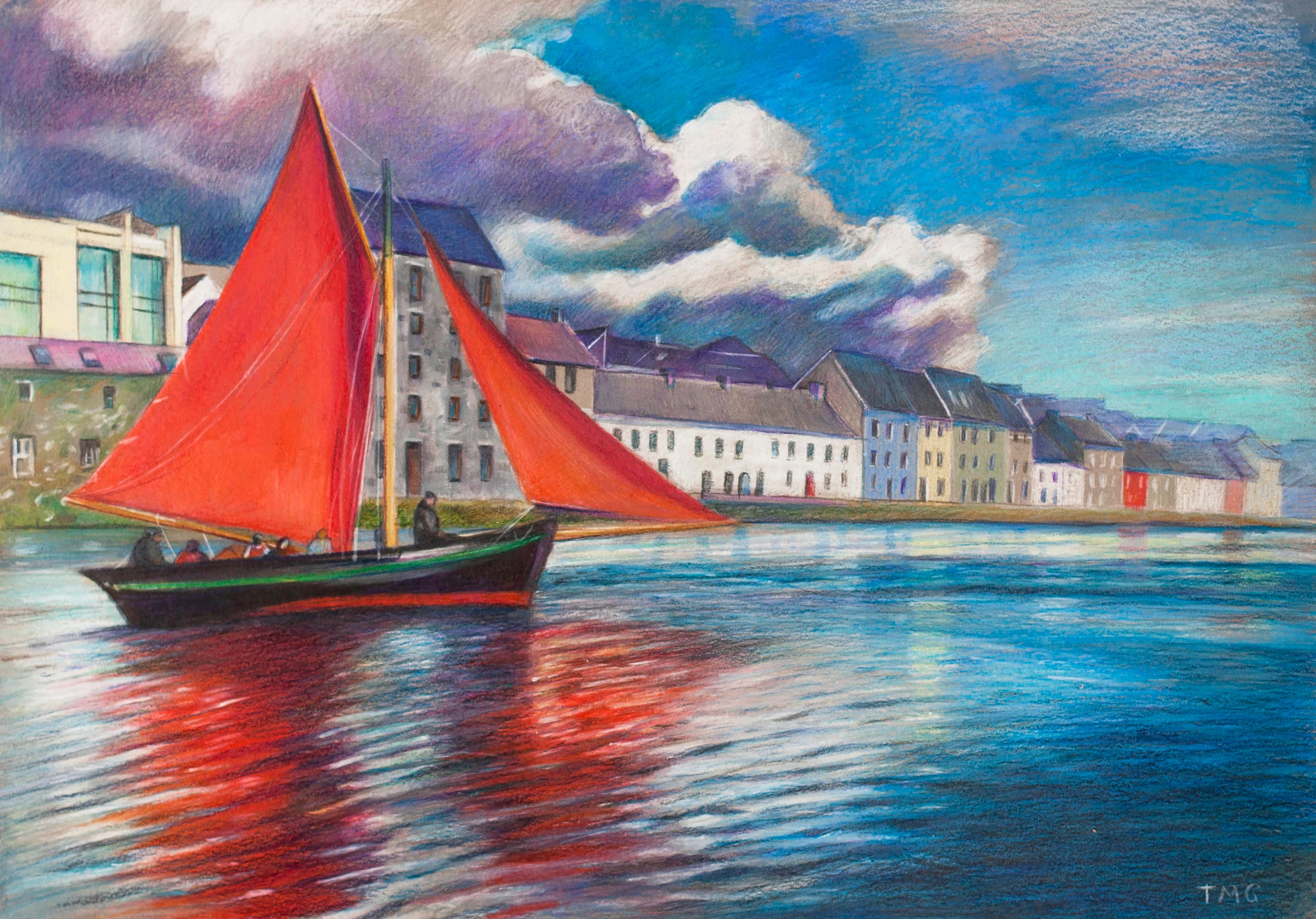 Galway Hooker, Claddagh, Galway Painting, Print of Painting Etsy UK