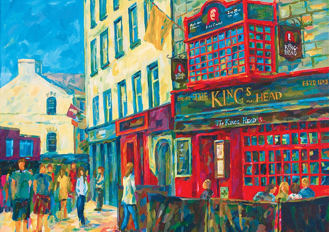 The King's Head, Galway Painting, Galway Art, Irish Art, Irish Pub