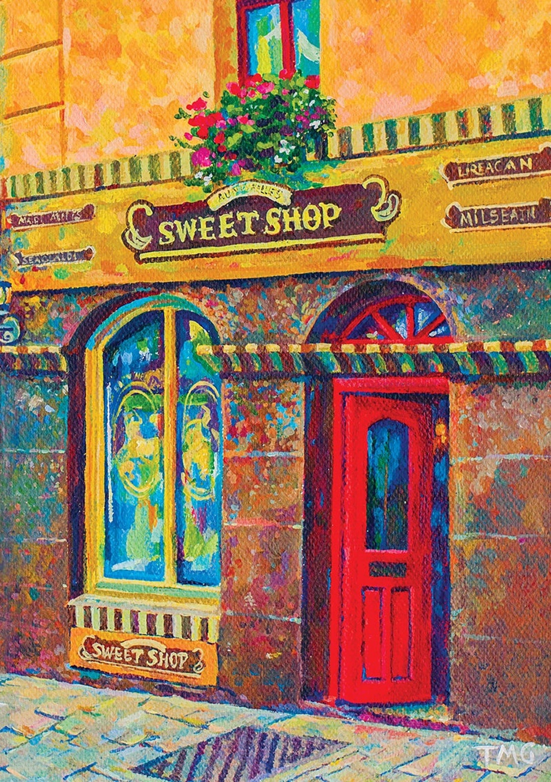 Print of Painting. Sweet Shop. Galway. Ireland. Fine Art Etsy