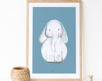 Elephant print | Baby room decor | Elephant wall art | Wall nursery art | Decorative wall art | Baby nursery art | Baby shower gift