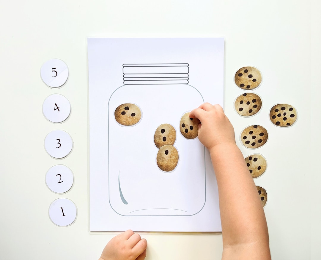 Chocolate Chip Cookie Printables Toddler Activities Etsy