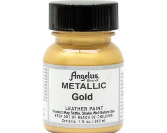Metallic goud Angelus acryl lederen verf 1oz