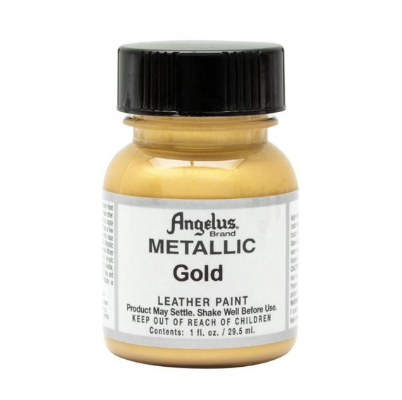 Metallic Gold Angelus Acrylic Leather Paint 1oz